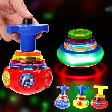 GlowSpin | Espectáculo de luces mágico - Giroscopio giratorio con iluminación LED
